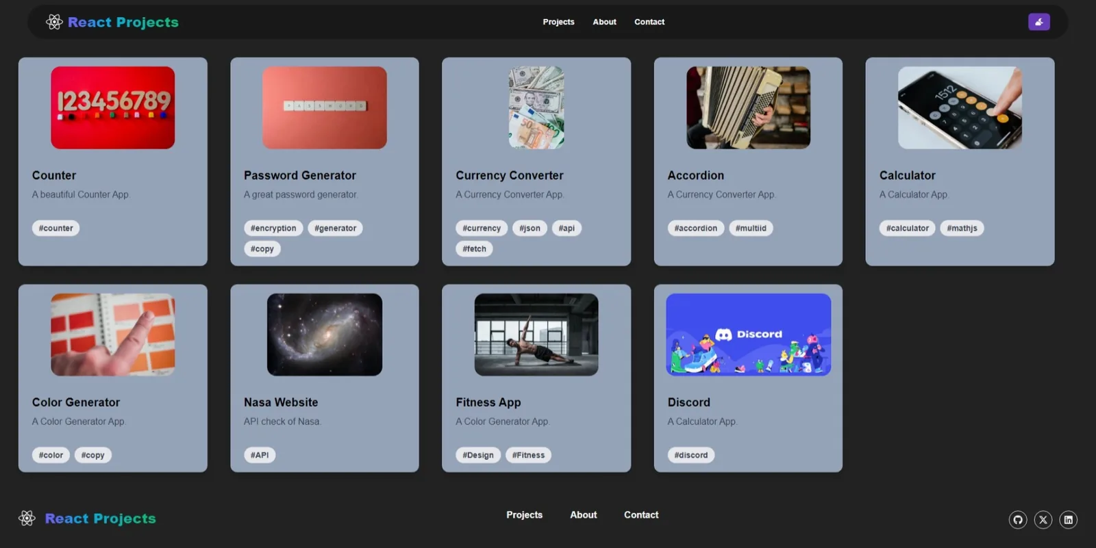 React Projects Collection
